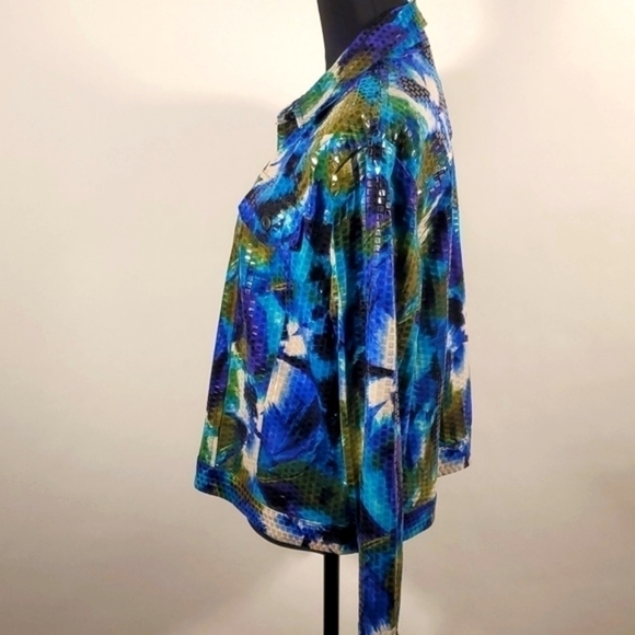 Notations multicolor Jacket Shiny Size Large - Picture 11 of 16
